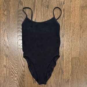 Hunza G Black One Piece Swimsuit